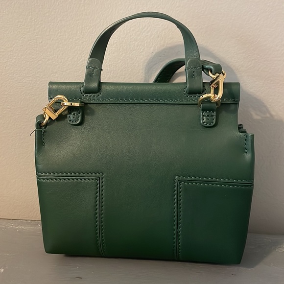 Tory Burch T-block Mini Satchel Green - Picture 6 of 10